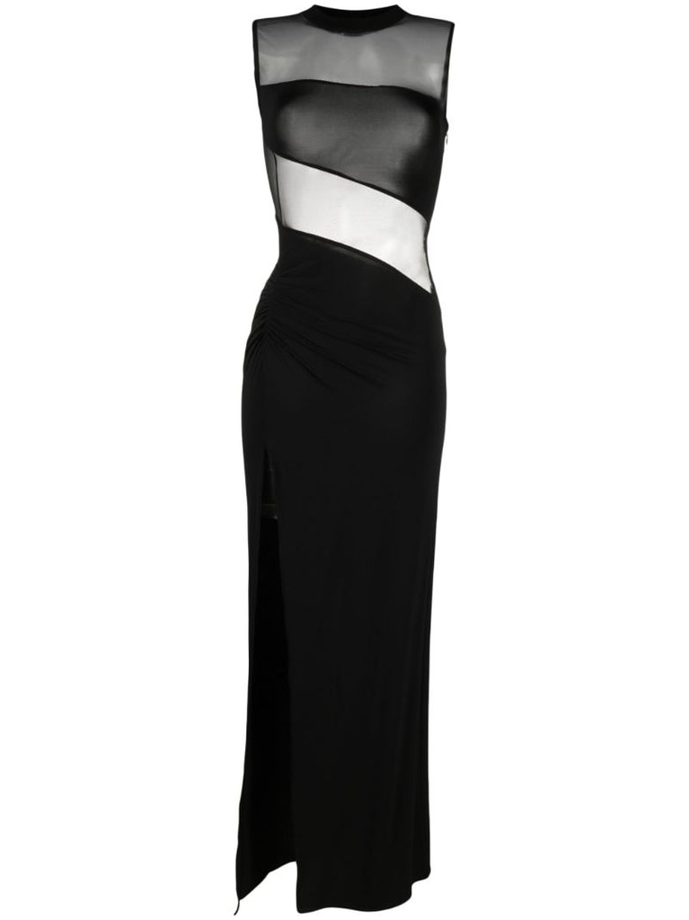 Black Panelled Gown