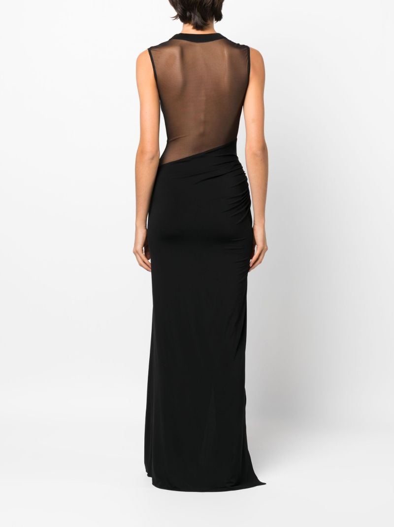 Black Panelled Gown