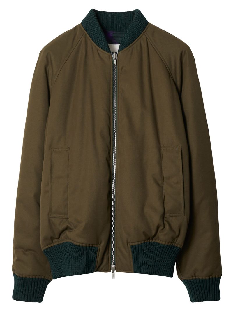 Green Reversible Bomber Jacket