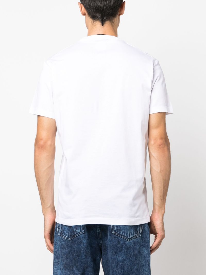 White Logo-print Cotton T-shirt