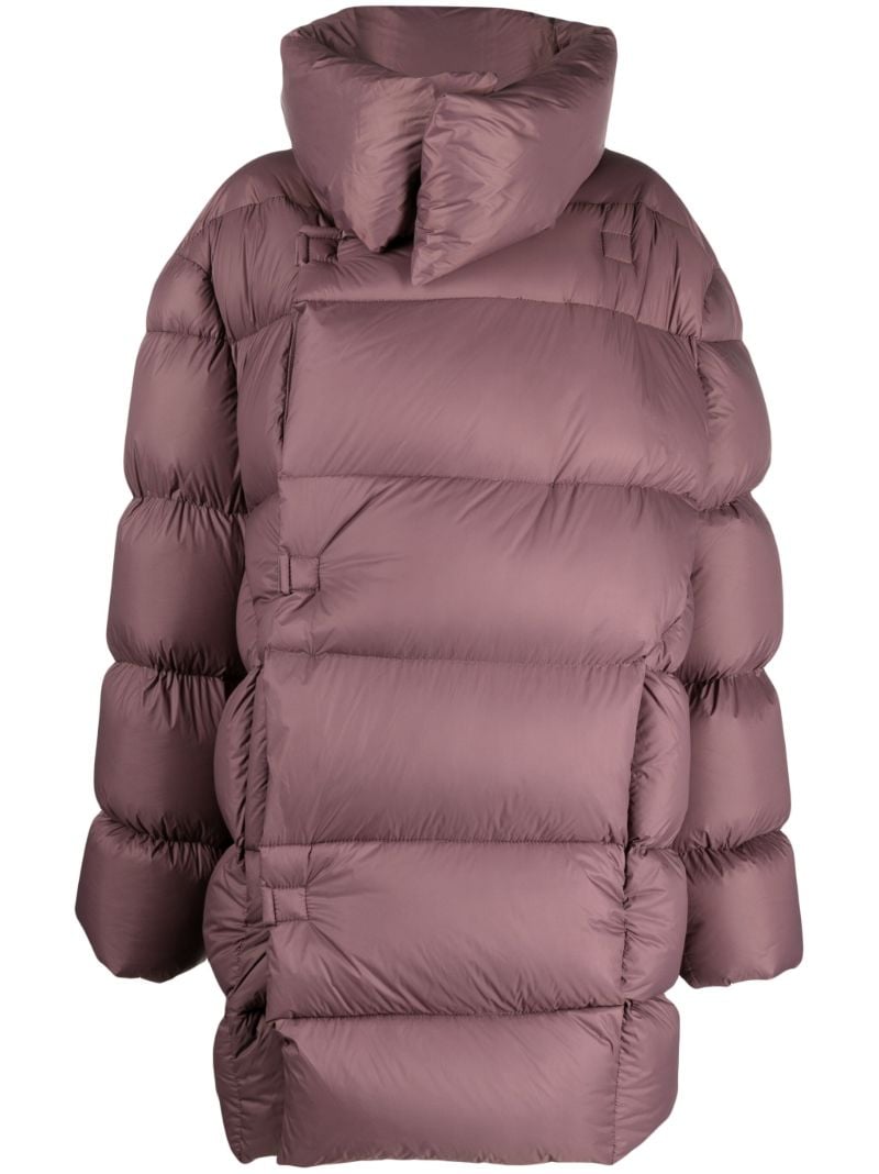 Purple Padded Wrap Coat