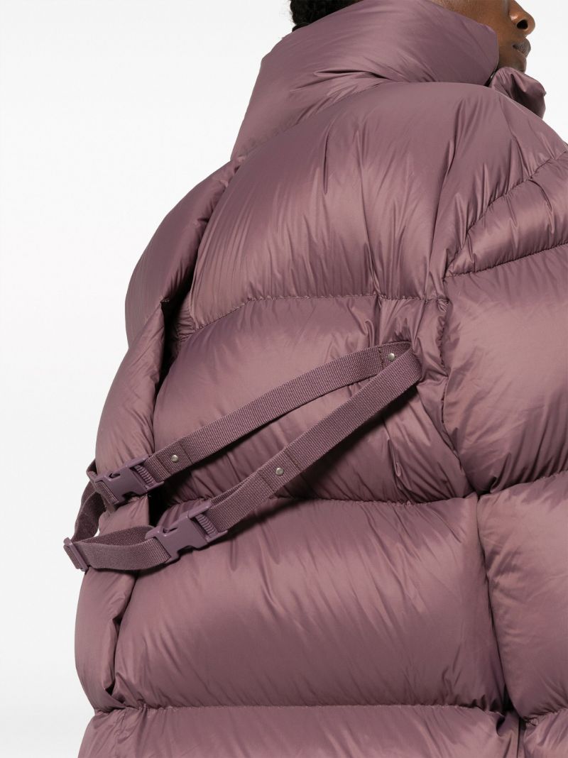 Purple Padded Wrap Coat
