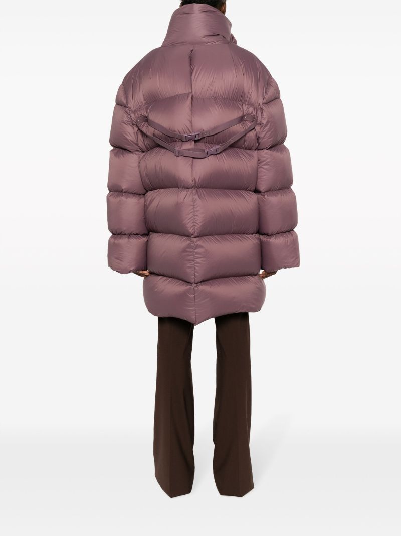 Purple Padded Wrap Coat