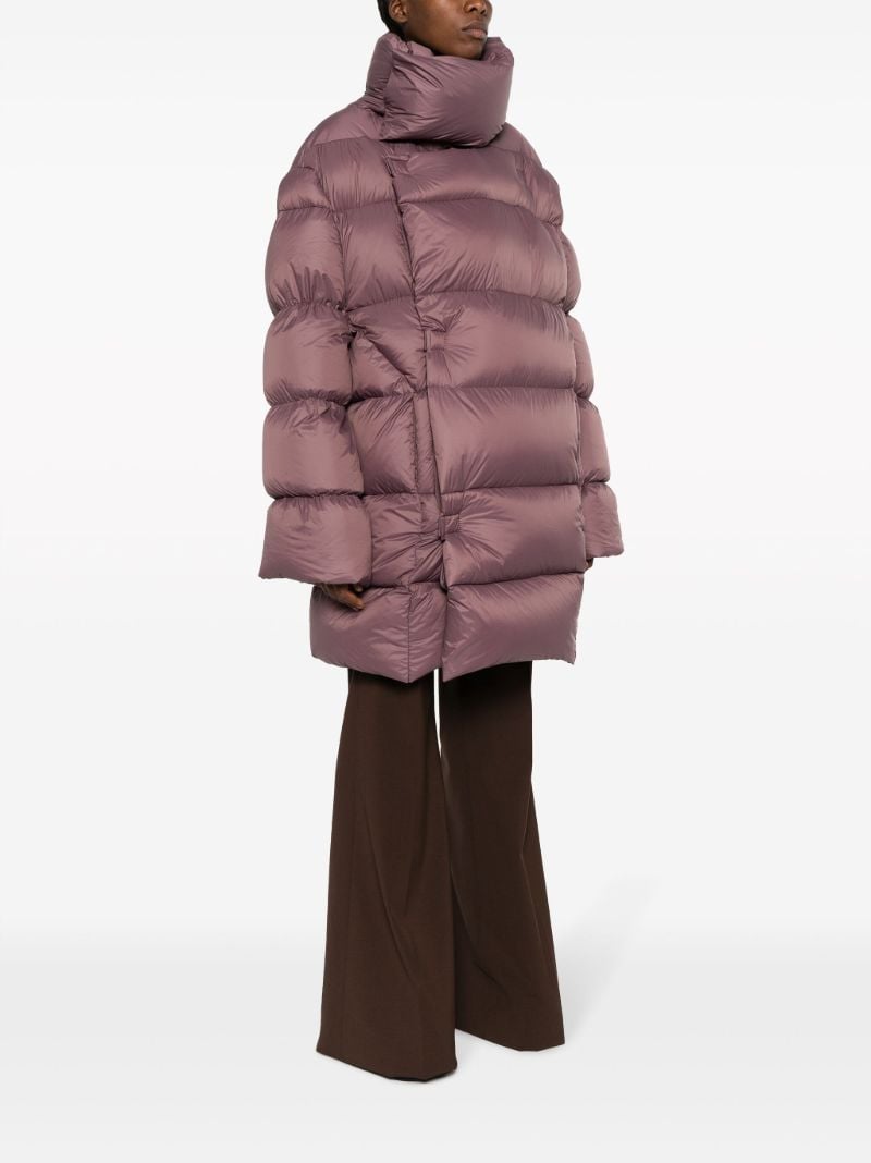 Purple Padded Wrap Coat