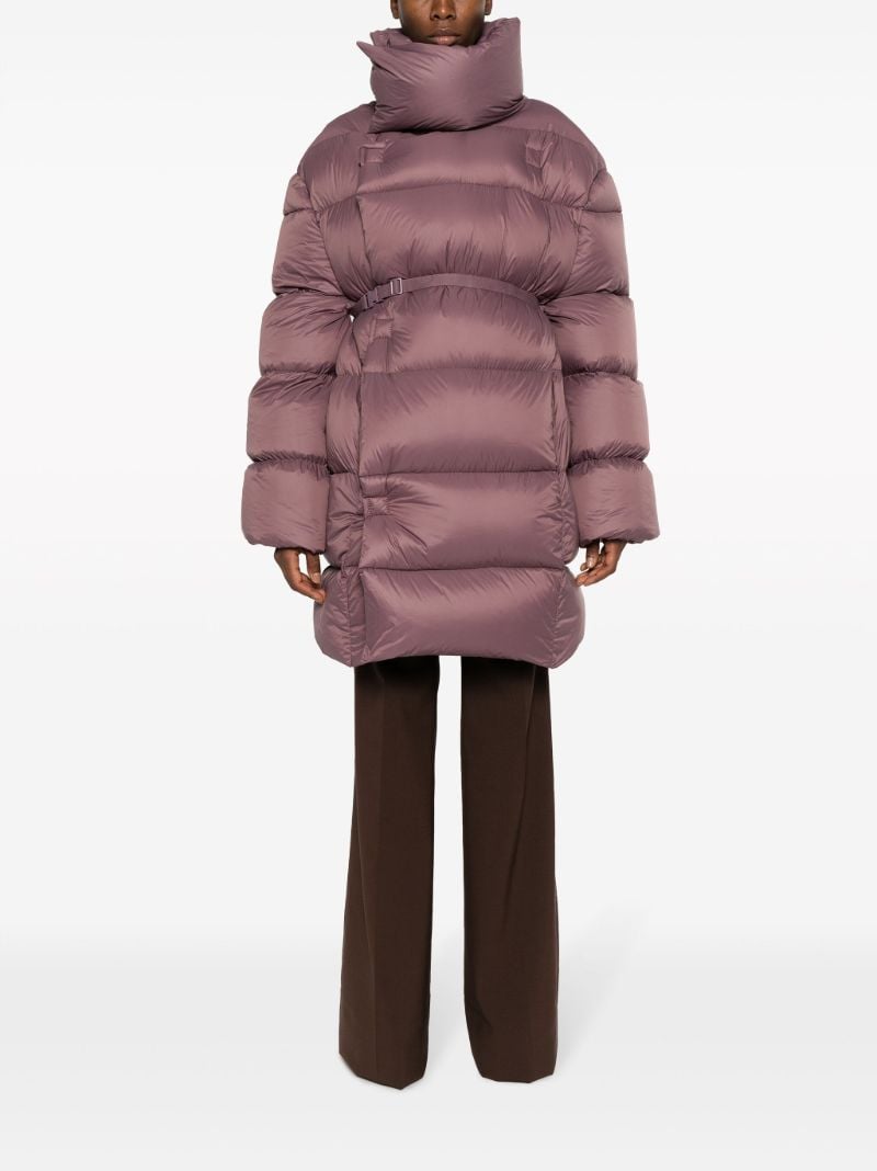 Purple Padded Wrap Coat