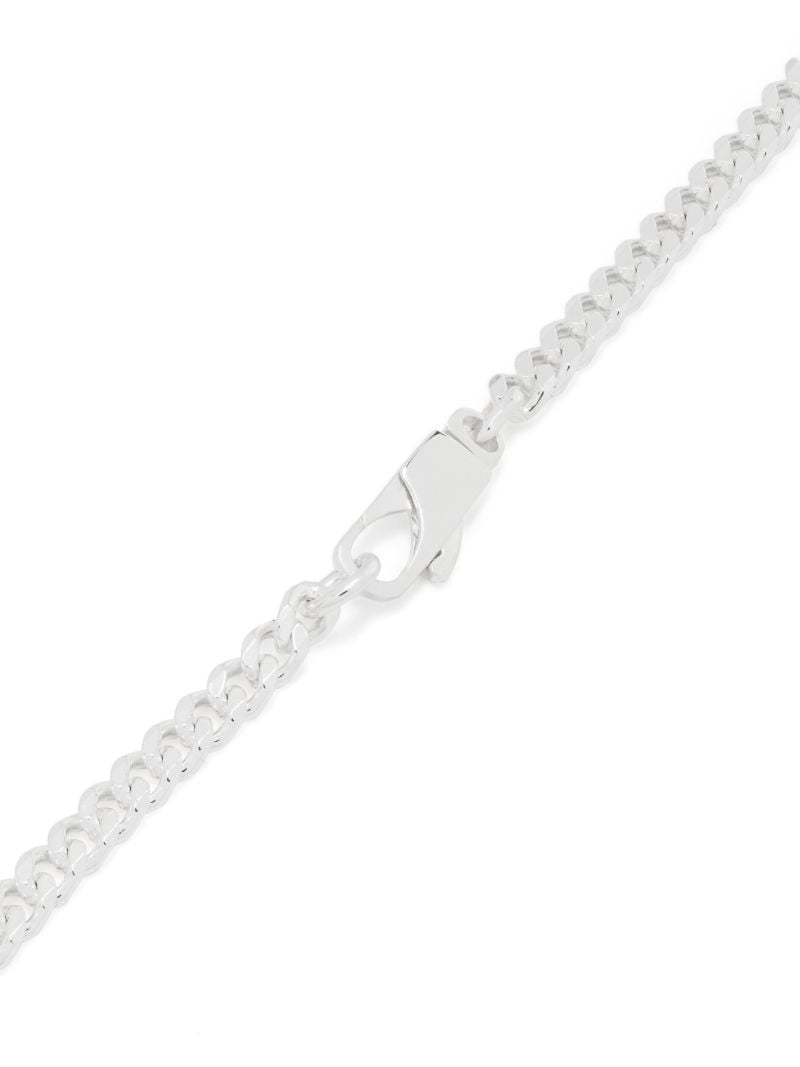 Sterling Silver Diagonal Interlocking G Necklace