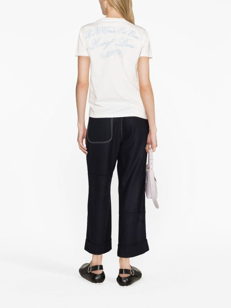 White World Graphic Print T-shirt