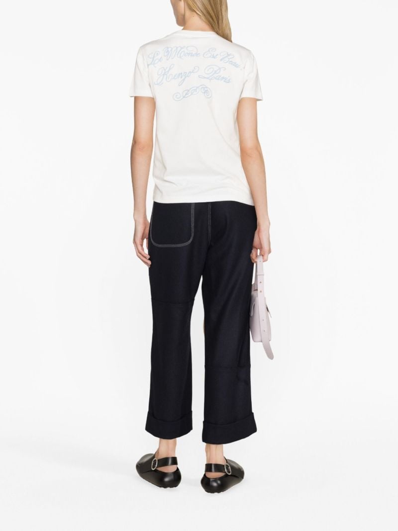 White World Graphic Print T-shirt