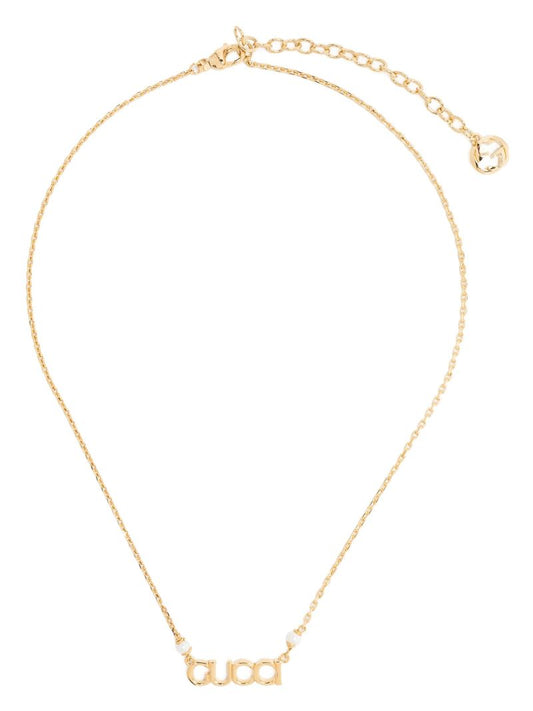 Gold-tone Gucci Letter Necklace