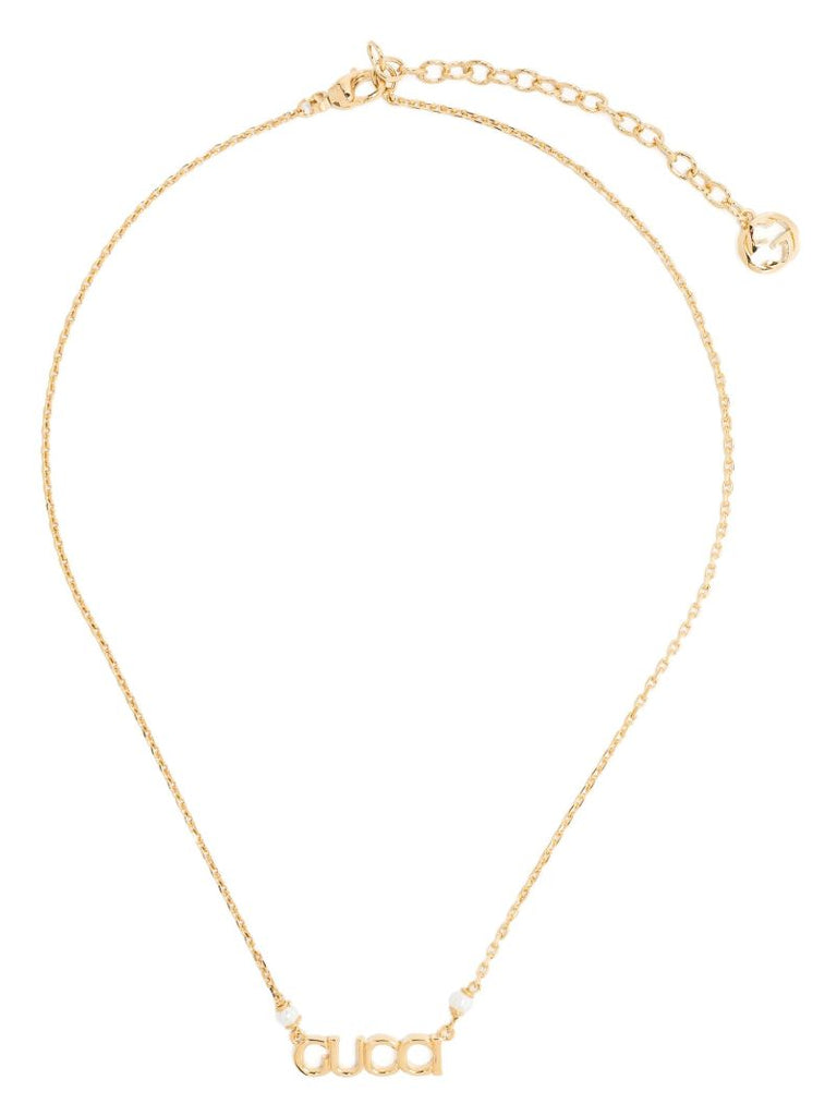 Gold-tone Gucci Letter Necklace
