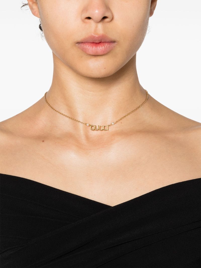 Gold-tone Gucci Letter Necklace