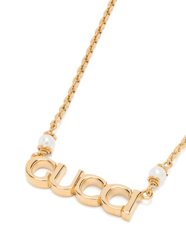 Gold-tone Gucci Letter Necklace