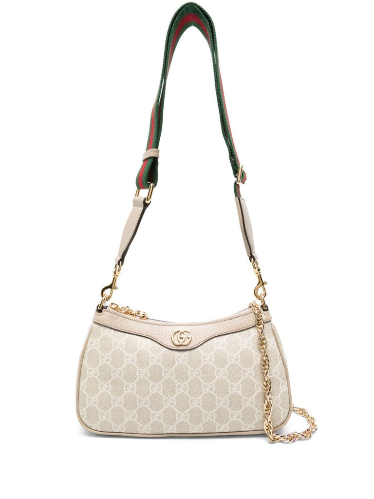Neutral Ophidia Small Gg Supreme Shoulder Bag