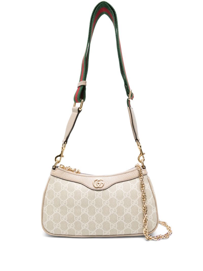 Neutral Ophidia Small Gg Supreme Shoulder Bag
