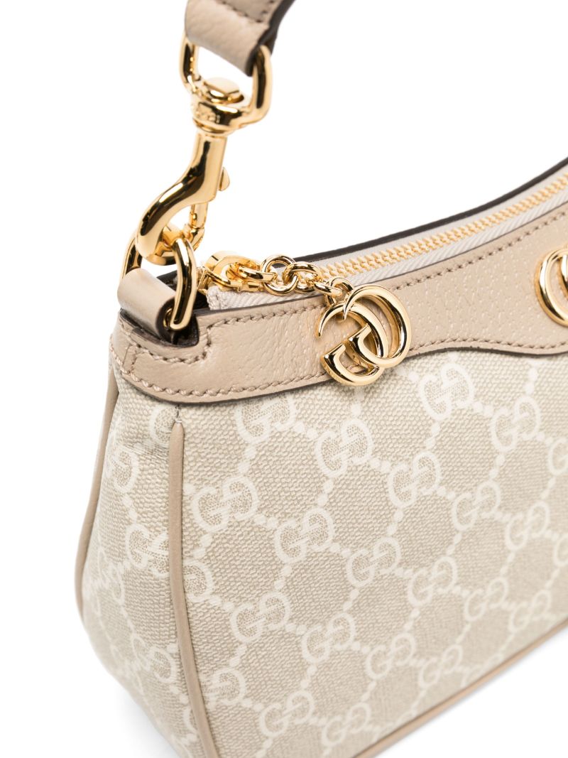 Neutral Ophidia Small Gg Supreme Shoulder Bag
