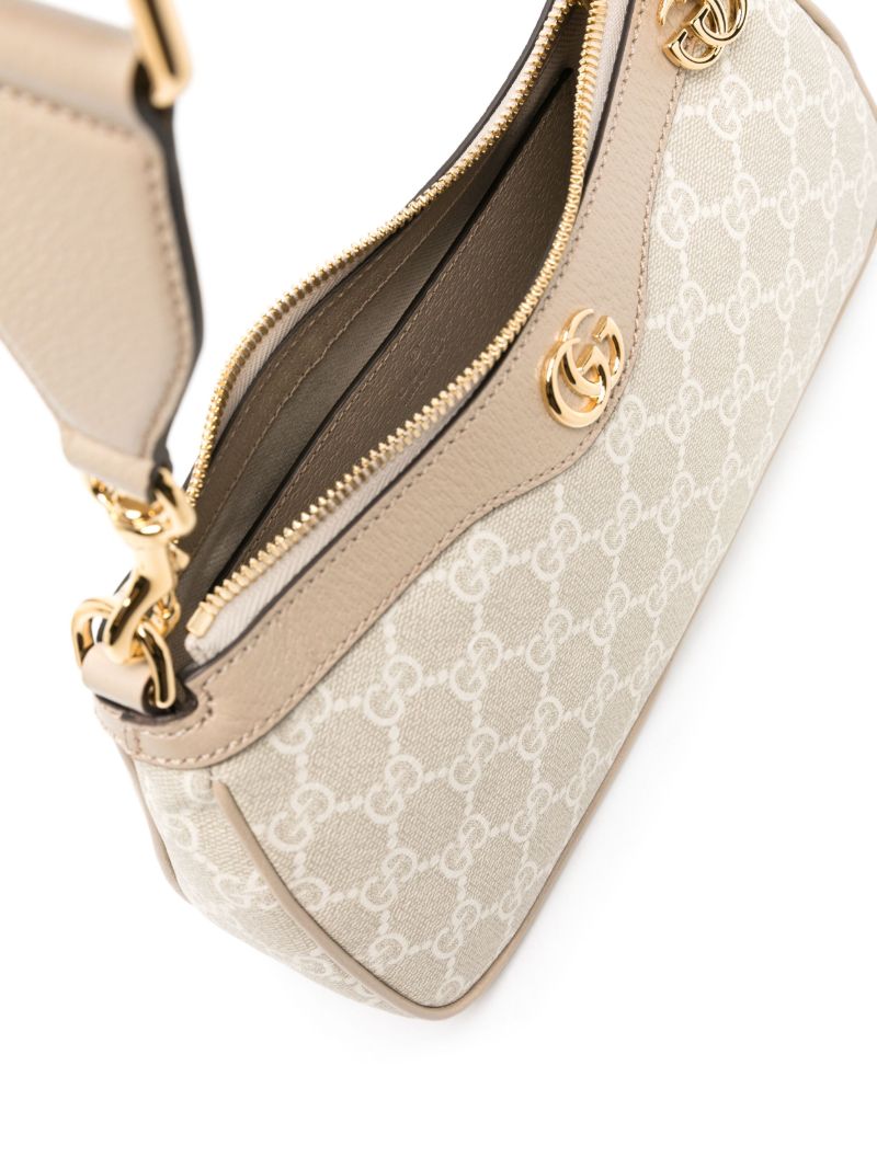 Neutral Ophidia Small Gg Supreme Shoulder Bag