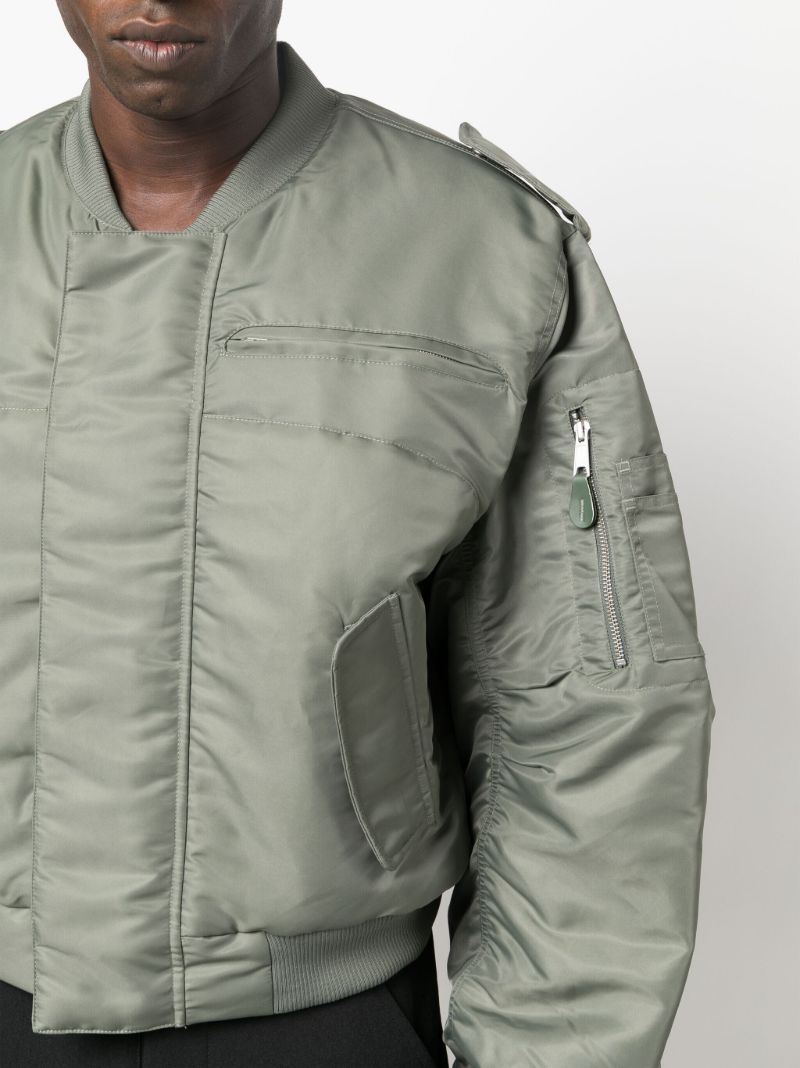 Green A-2 Puffer Bomber Jacket