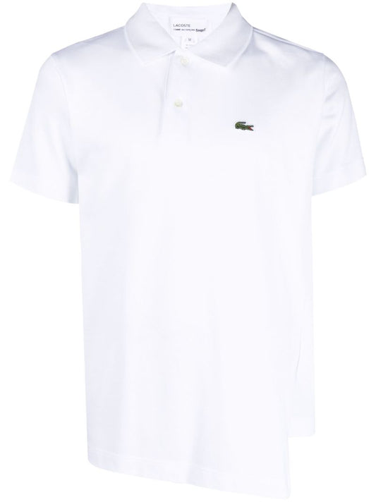 X Lacote Asymmetric Cotton Polo Shirt