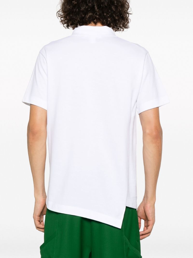 X Lacote Asymmetric Cotton Polo Shirt