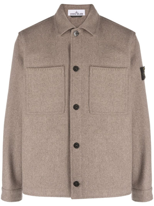 Grey Panno Speciale Shirt Jacket