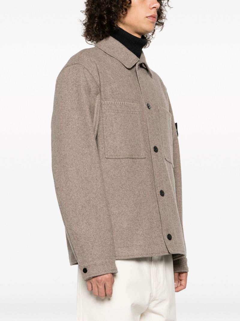 Grey Panno Speciale Shirt Jacket
