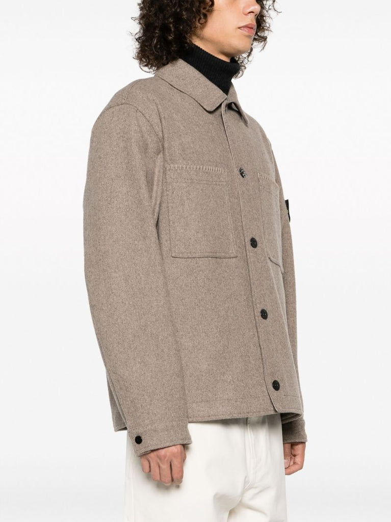 Grey Panno Speciale Shirt Jacket