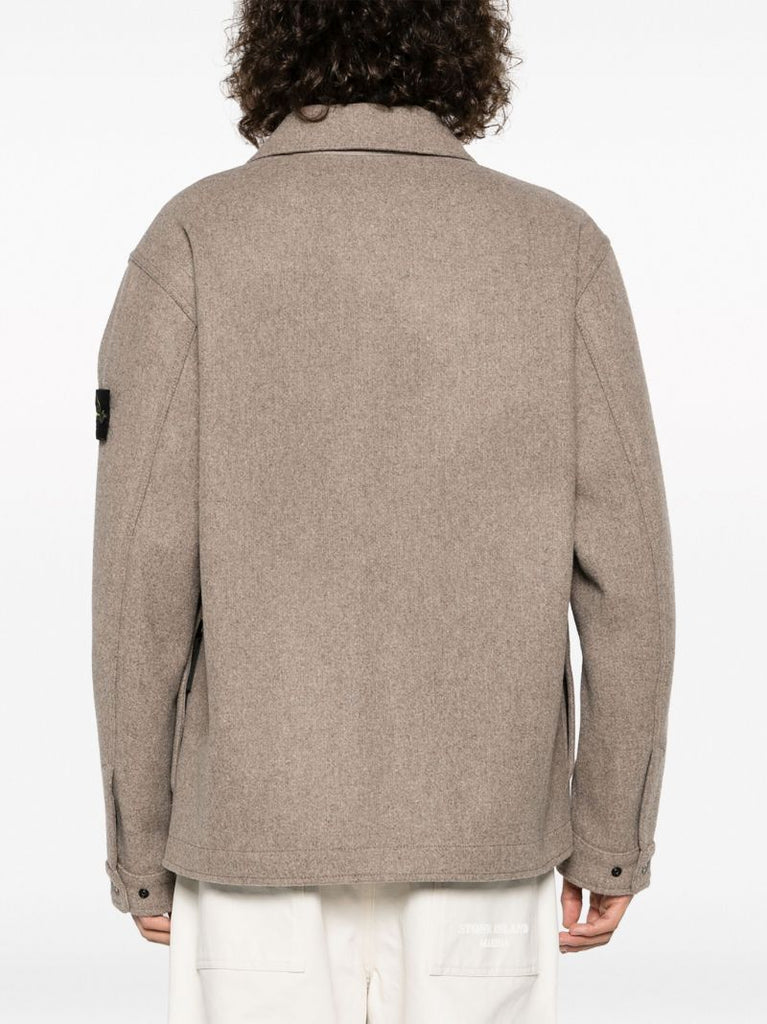 Grey Panno Speciale Shirt Jacket