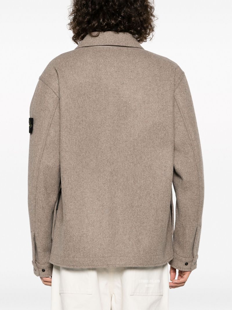 Grey Panno Speciale Shirt Jacket