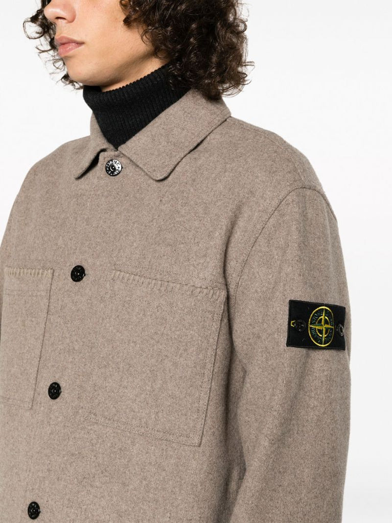 Grey Panno Speciale Shirt Jacket