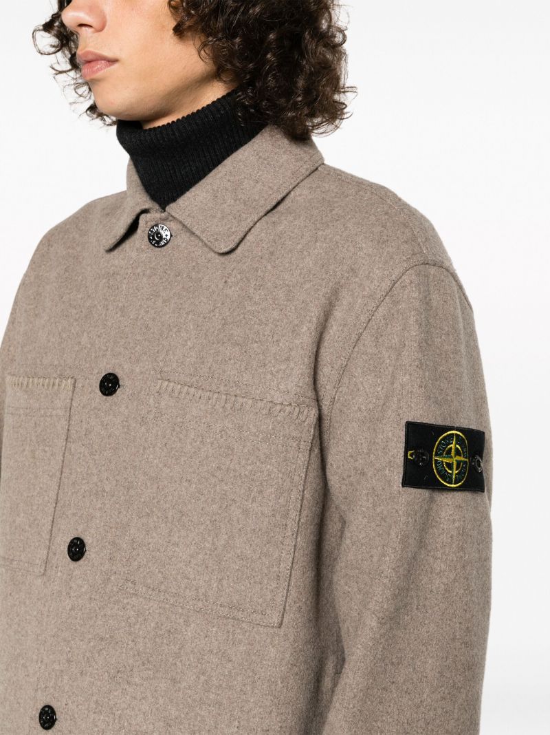 Grey Panno Speciale Shirt Jacket