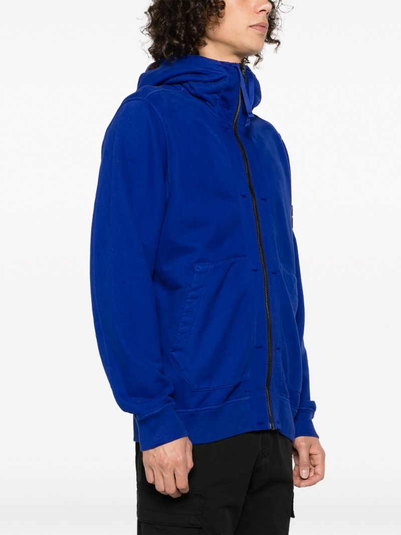 Blue Cotton Hoodie