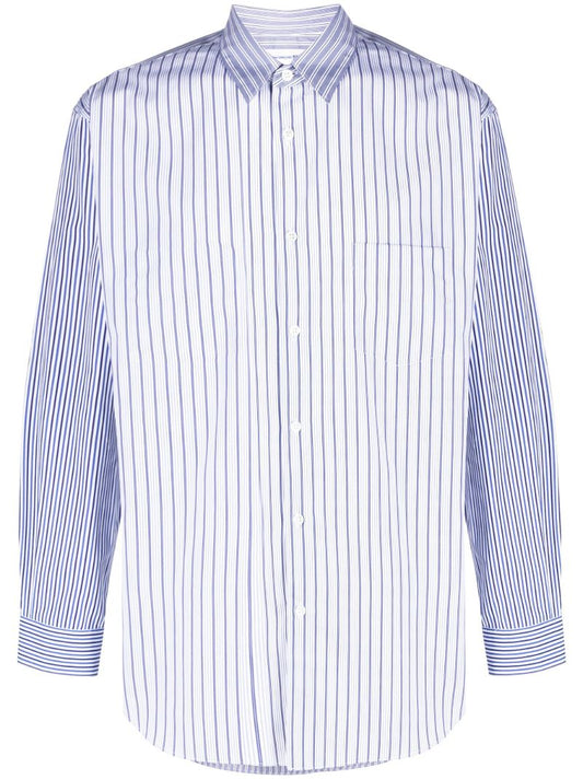 Blue Striped Cotton Shirt