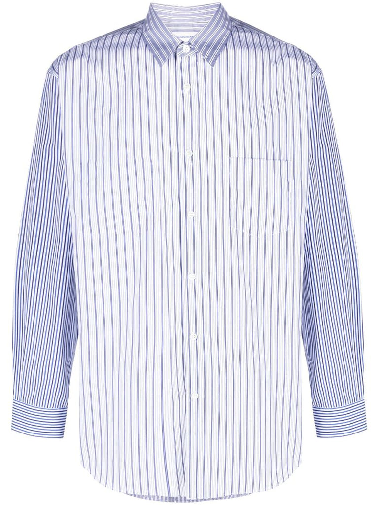 Blue Striped Cotton Shirt