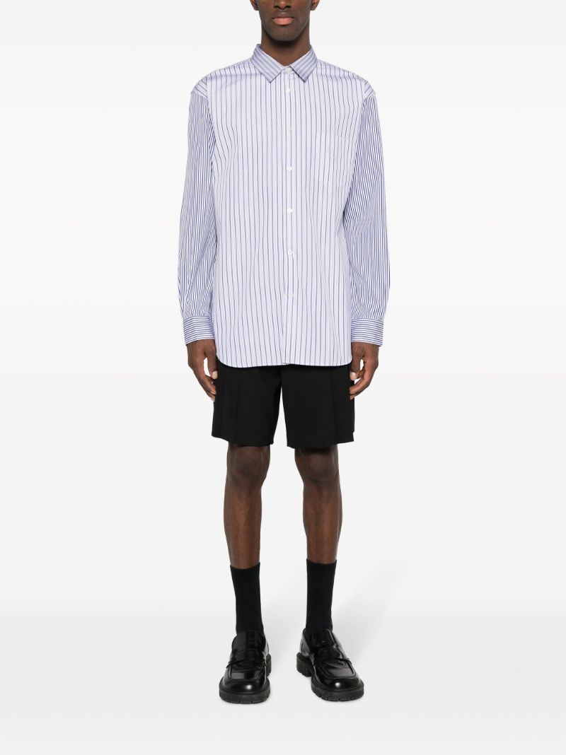 Blue Striped Cotton Shirt