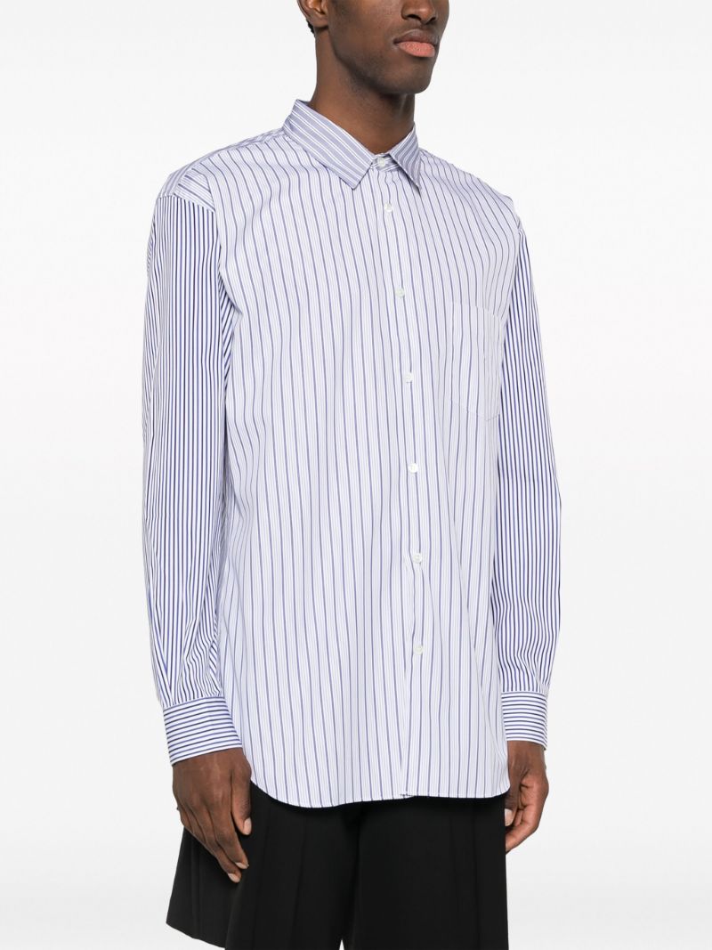 Blue Striped Cotton Shirt