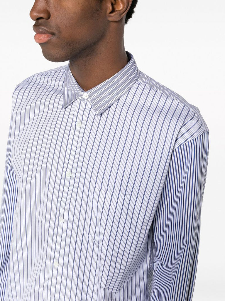 Blue Striped Cotton Shirt