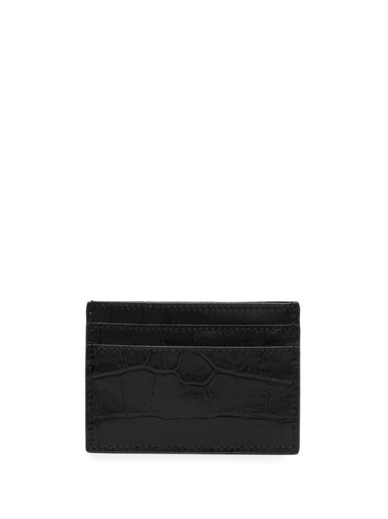 Black Medusa Plaque Crocodile Effect Cardholder