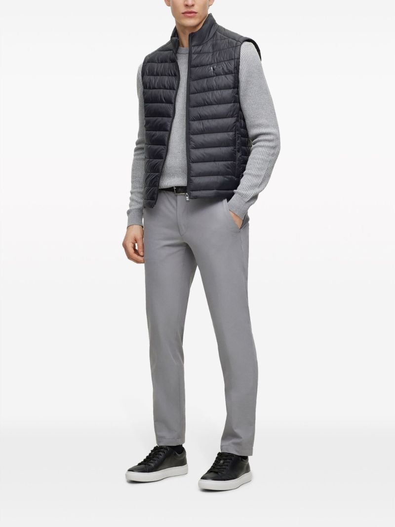 Black Logo-print Packable Down Gilet