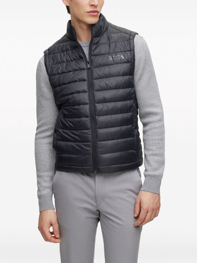 Black Logo-print Packable Down Gilet