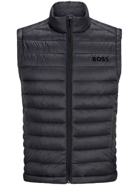Black Logo-print Packable Down Gilet