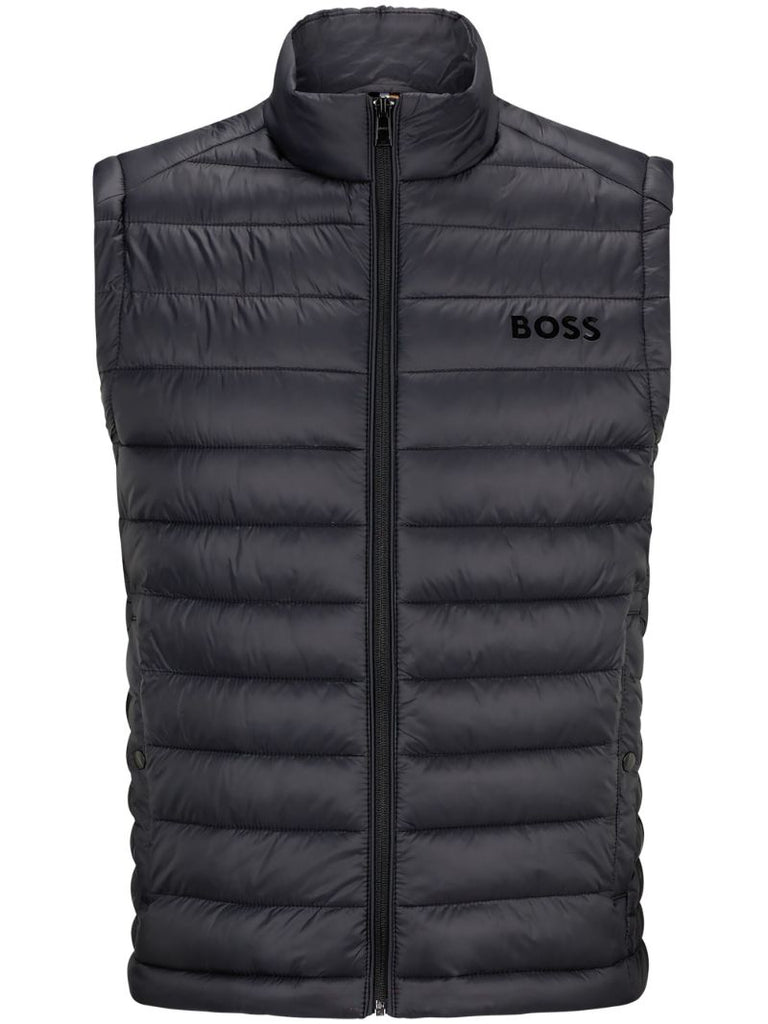 Black Logo-print Packable Down Gilet