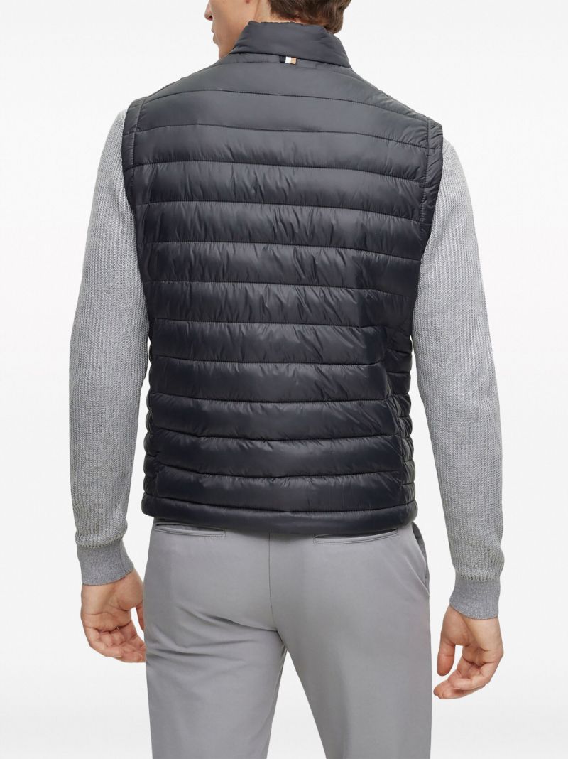 Black Logo-print Packable Down Gilet