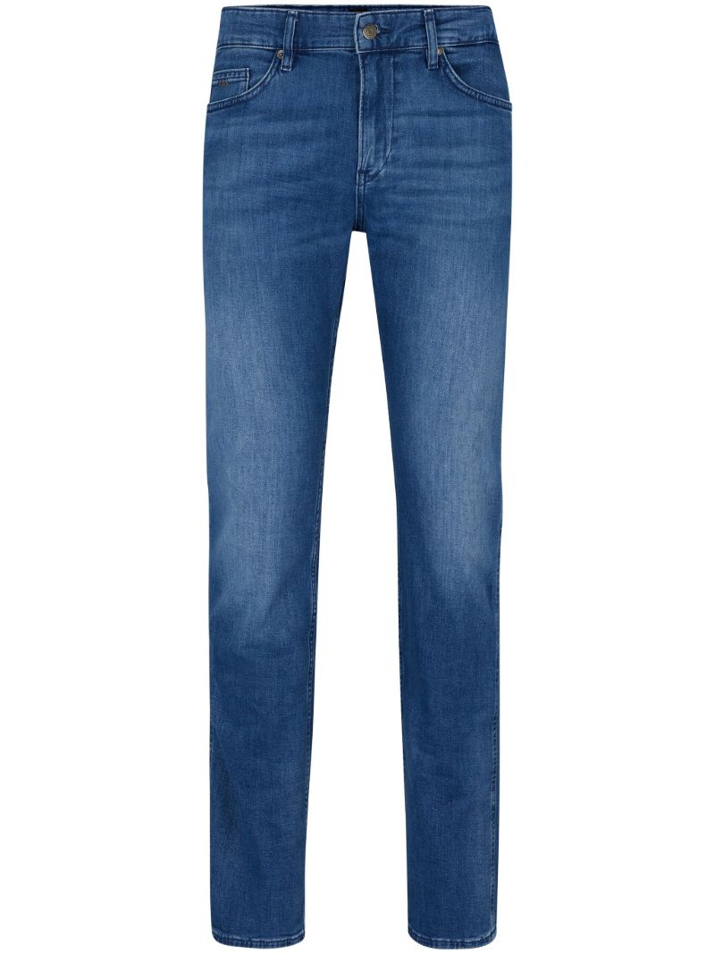 Blue Mid-rise Skinny Jeans