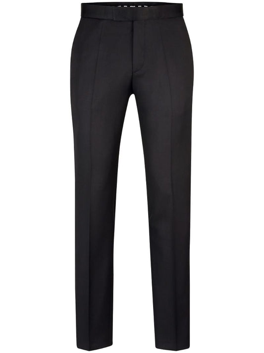 Black Slim-fit Wool Trousers