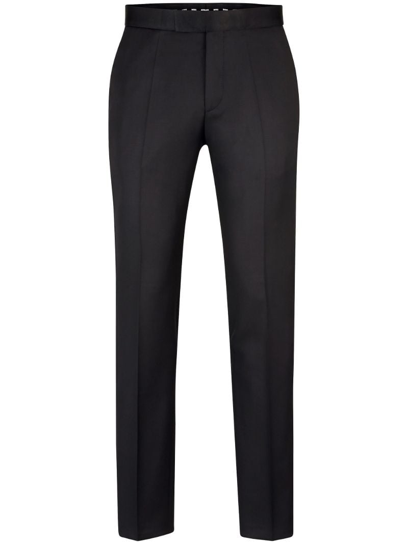 Black Slim-fit Wool Trousers