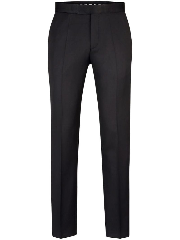 Black Slim-fit Wool Trousers