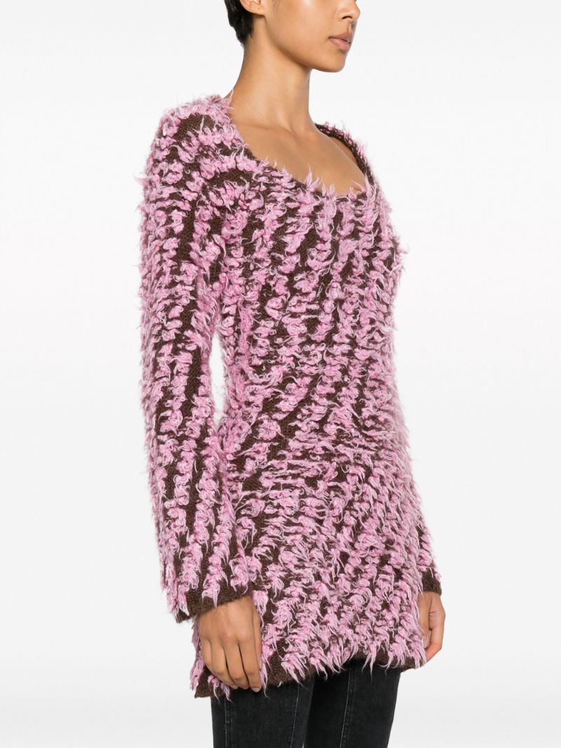Pink Giselle Knitted Mini Dress