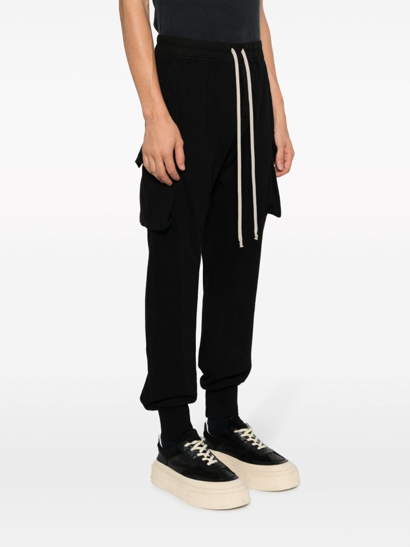 Black Mastodon Cut Cargo Track Pants