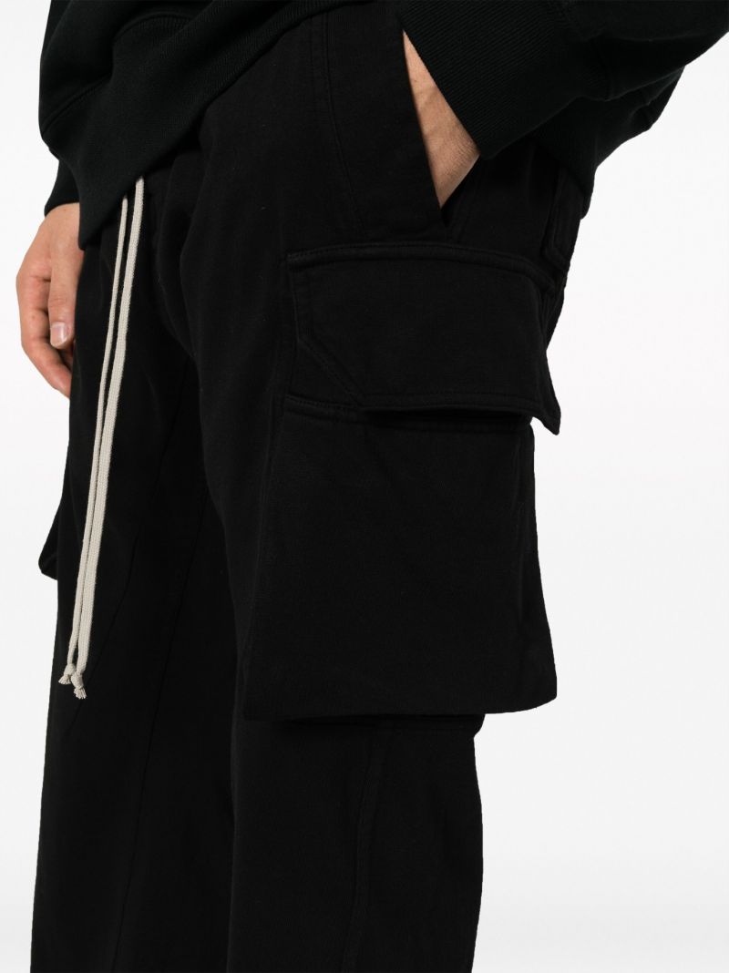 Black Mastodon Cut Cargo Track Pants