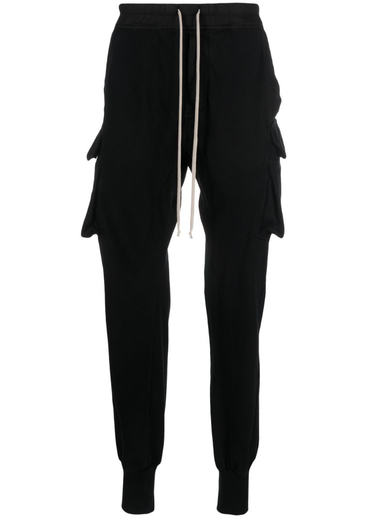 Black Mastodon Cut Cargo Track Pants